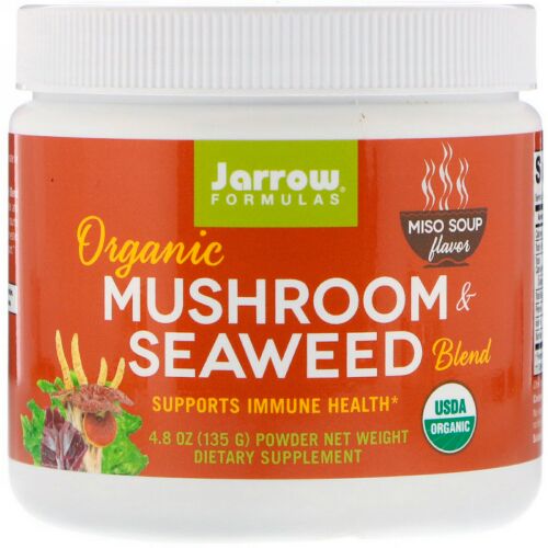 Jarrow Formulas, オーガニックマッシュルーム&海藻ブレンド、ミソスープ（味噌汁）風味、4.8 oz (135 g) (Discontinued Item)
