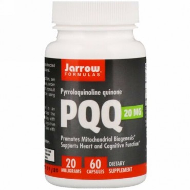 Jarrow Formulas, PQQ（ピロロキノリンキノン）、20 mg、60カプセル