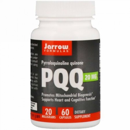 Jarrow Formulas, PQQ（ピロロキノリンキノン）、20 mg、60カプセル
