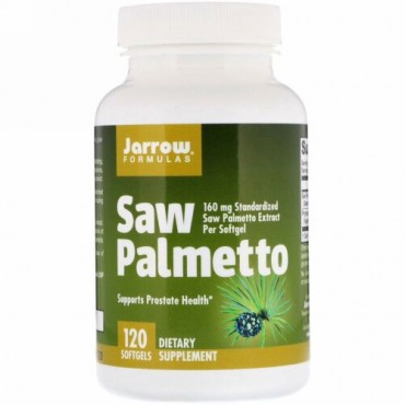 Jarrow Formulas, ノコギリパルメット、160mg、ソフトジェル120錠