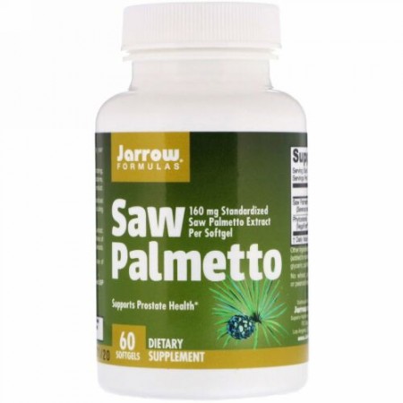 Jarrow Formulas, ソーパルメット, 160 mg, 60 ソフトジェル