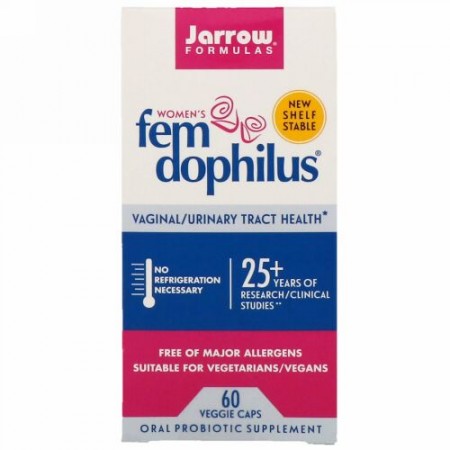 Jarrow Formulas, Women's Fem Dophilus、ベジタリアンカプセル 60錠