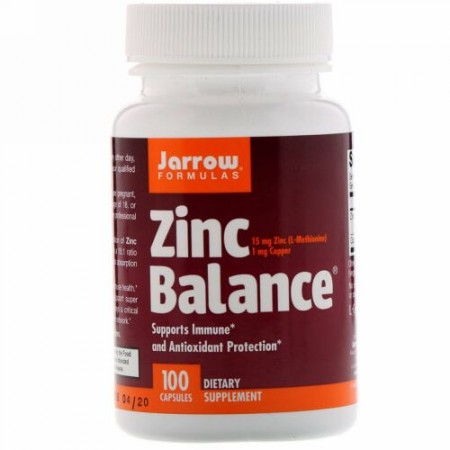 Jarrow Formulas, ジンクバランス、100粒