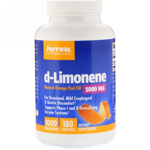 Jarrow Formulas, d-Limonene, 1,000 mg, 180 Softgels (Discontinued Item)