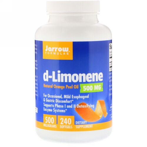 Jarrow Formulas, D-リモネン、500mg、ソフトゲル240個