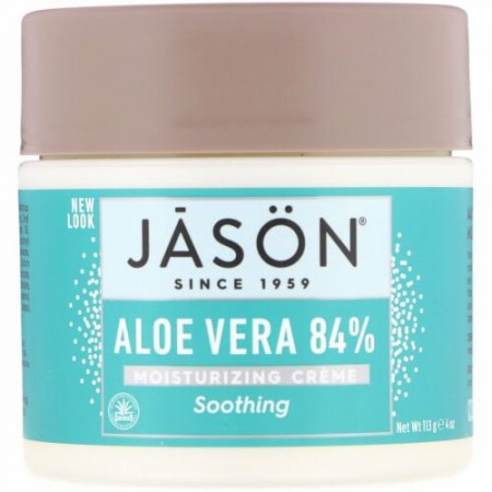 Jason Natural, Aloe Vera 84% Moisturizing Creme, 4 oz (113 g)