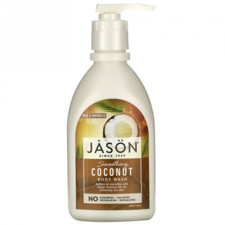Jason Natural, ボディウォッシュ, スムージングココナッツ, 30 液量オンス (887 ml)