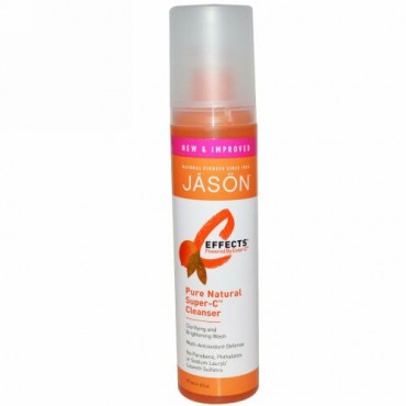 Jason Natural, C -エフェクト™, ピュア・ナチュラル・Super-C™ クレンザー, 6 液量オンス(177 ml) (Discontinued Item)