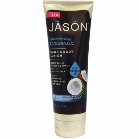 Jason Natural, ハンド & ボディー ローション、スージング ココナツ、8 oz (227 g) (Discontinued Item)