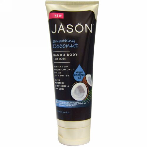Jason Natural, ハンド & ボディー ローション、スージング ココナツ、8 oz (227 g) (Discontinued Item)