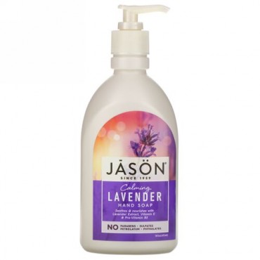 Jason Natural, ハンドソープ、カーミング・ラベンダー、16 液量オンス (473 ml)