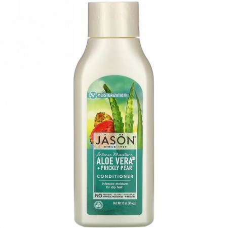 Jason Natural, Intensive Moisture Conditioner, Aloe Vera + Prickly Pear, 16 oz (454 g)