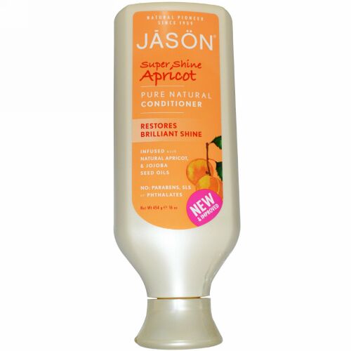 Jason Natural, ピュアナチュラルコンディショナー、スーパー シャイン アプリコット、16 oz (454 g) (Discontinued Item)