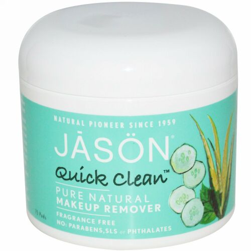 Jason Natural, クイッククリーン, メーキャップリムーバー, 香料フリー, 75 パッド (Discontinued Item)