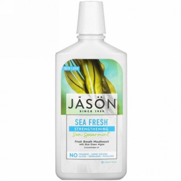 Jason Natural, Sea Fresh®（シー･フレッシュ）、マウスウォッシュ、海とミントの香り、16液量オンス(473 ml)