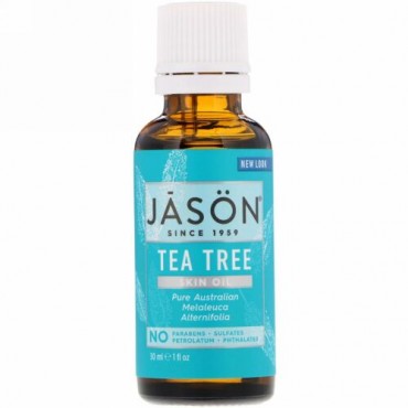 Jason Natural, Skin Oil, Tea Tree, 1 fl oz (30 ml)