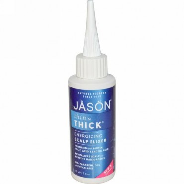 Jason Natural, シン トゥ シック, エナジャイジング スカルプ エリクサー, 2 fl oz (59 ml) (Discontinued Item)