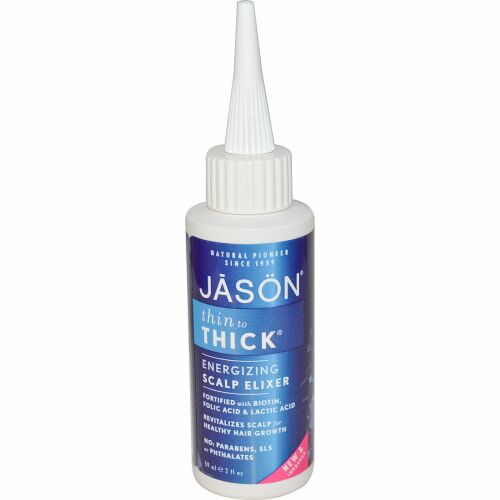 Jason Natural, シン トゥ シック, エナジャイジング スカルプ エリクサー, 2 fl oz (59 ml) (Discontinued Item)