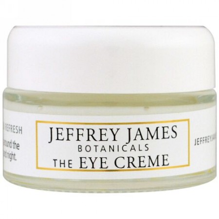 Jeffrey James Botanicals, Tアイクリーム、明るく輝き爽やかに、0.5 oz (15 ml)
