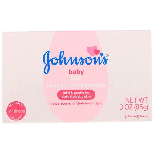 Johnson & Johnson, 赤ちゃんの固形せっけん, 3 oz (85 g)