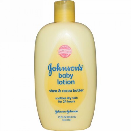 Johnson & Johnson, ベビーローション、シアバター&ココアバター、15液量オンス（443 ml） (Discontinued Item)