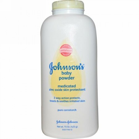 Johnson & Johnson, ベビーパウダー、薬用、15オンス（425 g） (Discontinued Item)