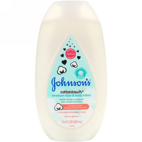 Johnson & Johnson, Cottontouch, Newborn Face & Body Lotion, 13.5 fl oz (400 ml)