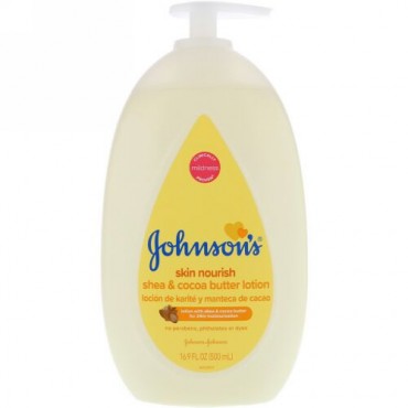 Johnson & Johnson, Skin Nourish, Shea & Cocoa Butter Lotion, 16.9 fl oz (500 ml) (Discontinued Item)