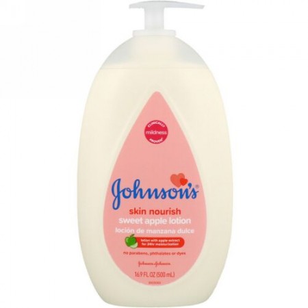 Johnson & Johnson, Skin Nourish, Sweet Apple Lotion, 16.9 fl oz (500 ml) (Discontinued Item)