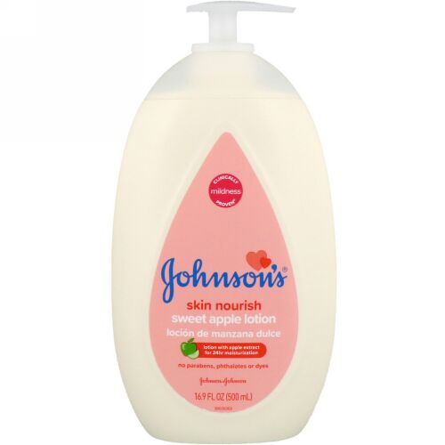 Johnson & Johnson, Skin Nourish, Sweet Apple Lotion, 16.9 fl oz (500 ml) (Discontinued Item)