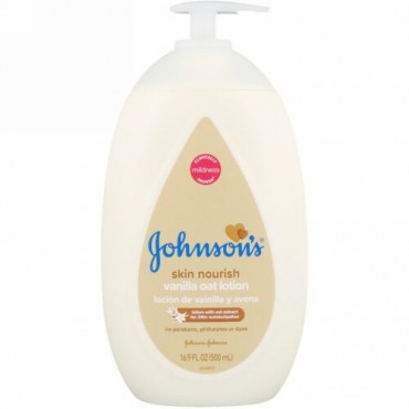 Johnson & Johnson, スキンノーリッシュ、バニラオーツローション、16.9液量オンス (500 ml) (Discontinued Item)