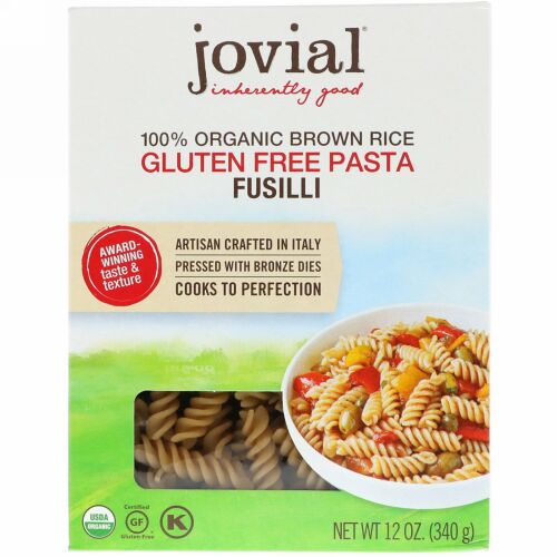 Jovial, 100%オーガニックブラウンライスパスタ、フジッリ、12オンス (340 g)
