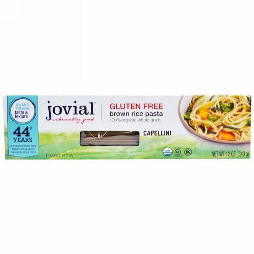 Jovial, ブラウンライスパスタ、カペリニ、340g（12oz）