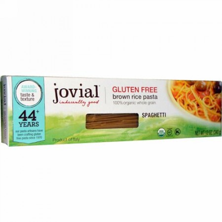 Jovial, Brown Rice Pasta、Spaghetti、12オンス(340 g)