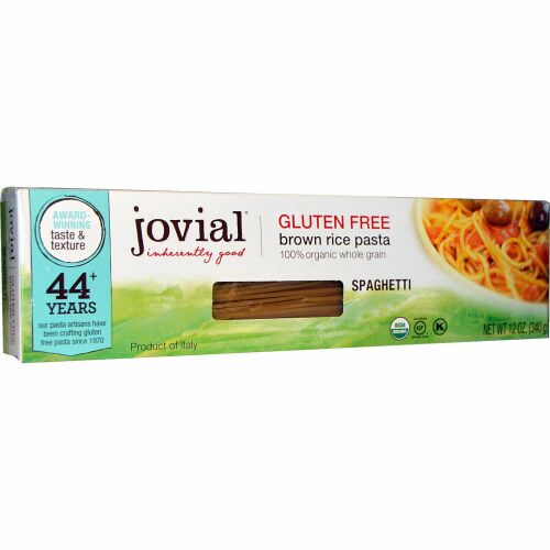 Jovial, Brown Rice Pasta、Spaghetti、12オンス(340 g)
