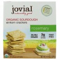 Jovial, オーガニック・サワードウ・ヒトツブコムギ・クラッカー、ロズマリー、4.5 oz (128 g)