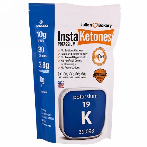 Julian Bakery, InstaKetones（インスタケトンズ）、カリウム、.91ポンド (414 g)