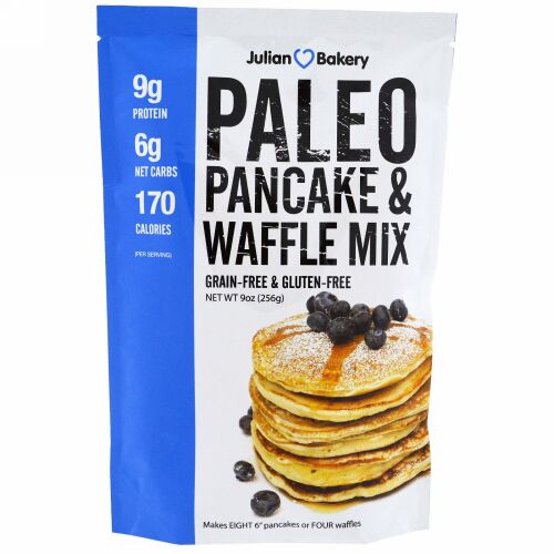 Julian Bakery, パレオパンケーキ・ワッフルミックス、 9 oz (256 g)