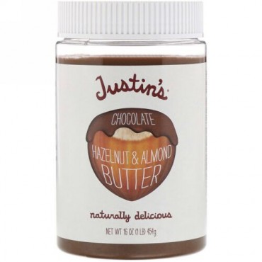 Justin's Nut Butter, チョコレート ヘーゼルナッツ バター ブレンド, 16 oz (454 g) (Discontinued Item)