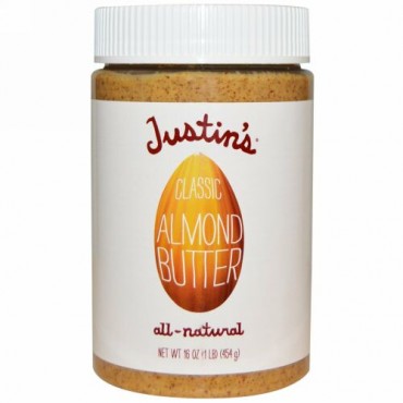 Justin's Nut Butter, クラシック･アーモンドバター、16 oz (454 g) (Discontinued Item)