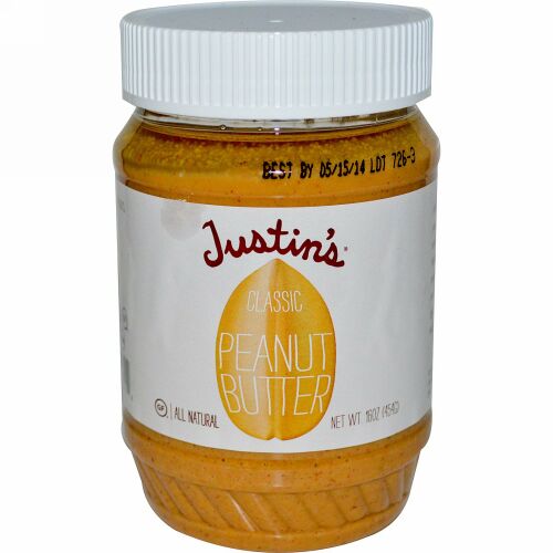 Justin's Nut Butter, クラッシク・ピーナッツバター、 16 オンス (454 g) (Discontinued Item)