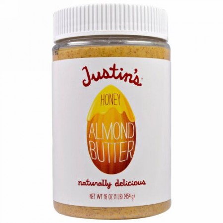 Justin's Nut Butter, ハニーアーモンドバター、16 oz (454 g) (Discontinued Item)