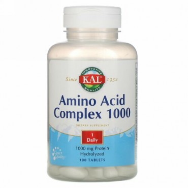 KAL, Amino Acid Complex 1000, 1000 mg, 100 Tablets