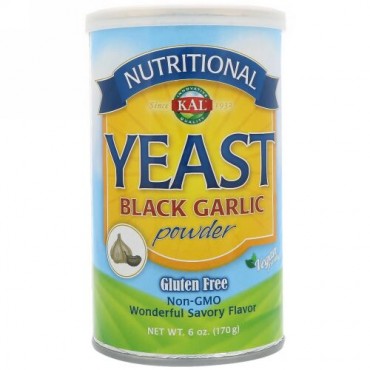 KAL, Nutritional Yeast Black Garlic Powder, 6 oz (170 g) (Discontinued Item)