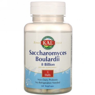 KAL, Saccharomyces Boulardii 8 Billion, 60 VegCaps