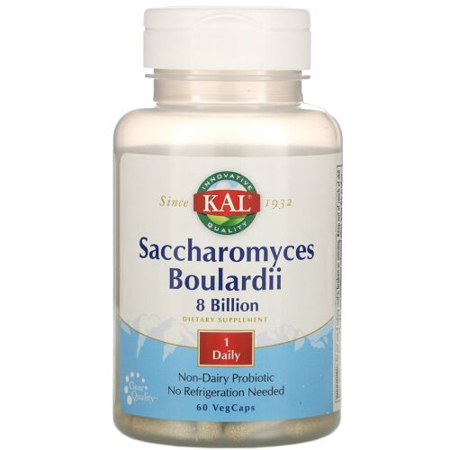 KAL, Saccharomyces Boulardii 8 Billion, 60 VegCaps
