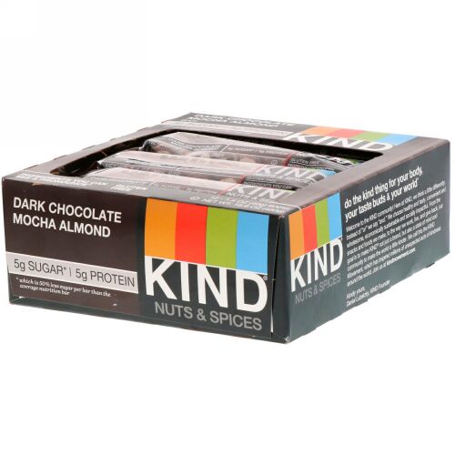 KIND Bars, ナッツとスパイス、ダークチョコレートモカアーモンド、12本、各1.4oz（40g）