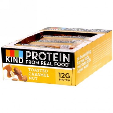 KIND Bars, プロテインバー、トーストキャラメルナッツ、12本、各1.76 oz (50 g)