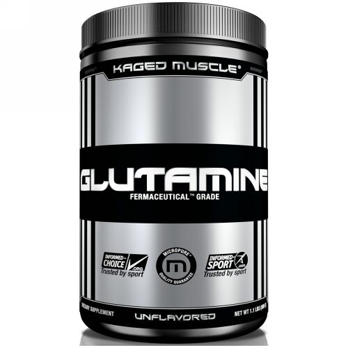 Kaged Muscle, グルタミン、無味、9.6オンス (300 g) (Discontinued Item)