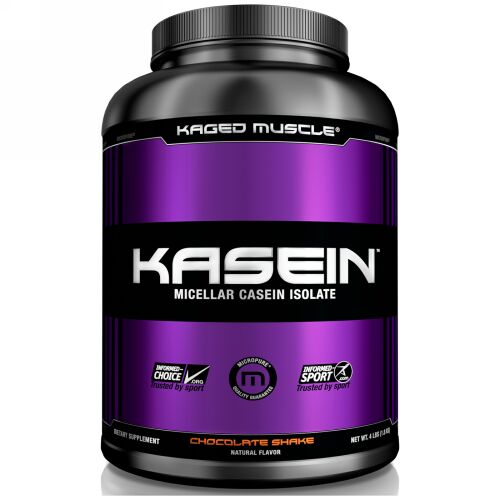 Kaged Muscle, Kasein、ミゼルカゼインアイソレート、チョコレートシェイク、4 ポンド (1.8 kg) (Discontinued Item)
